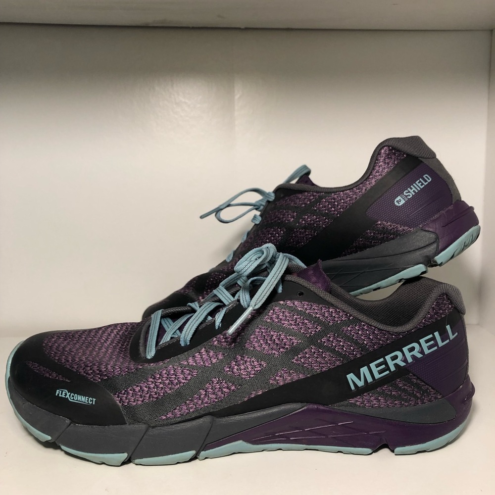 Merrell Flex Connect Purple M Shield Womens Size 10.5 Barefoot Tech Shoes J77618